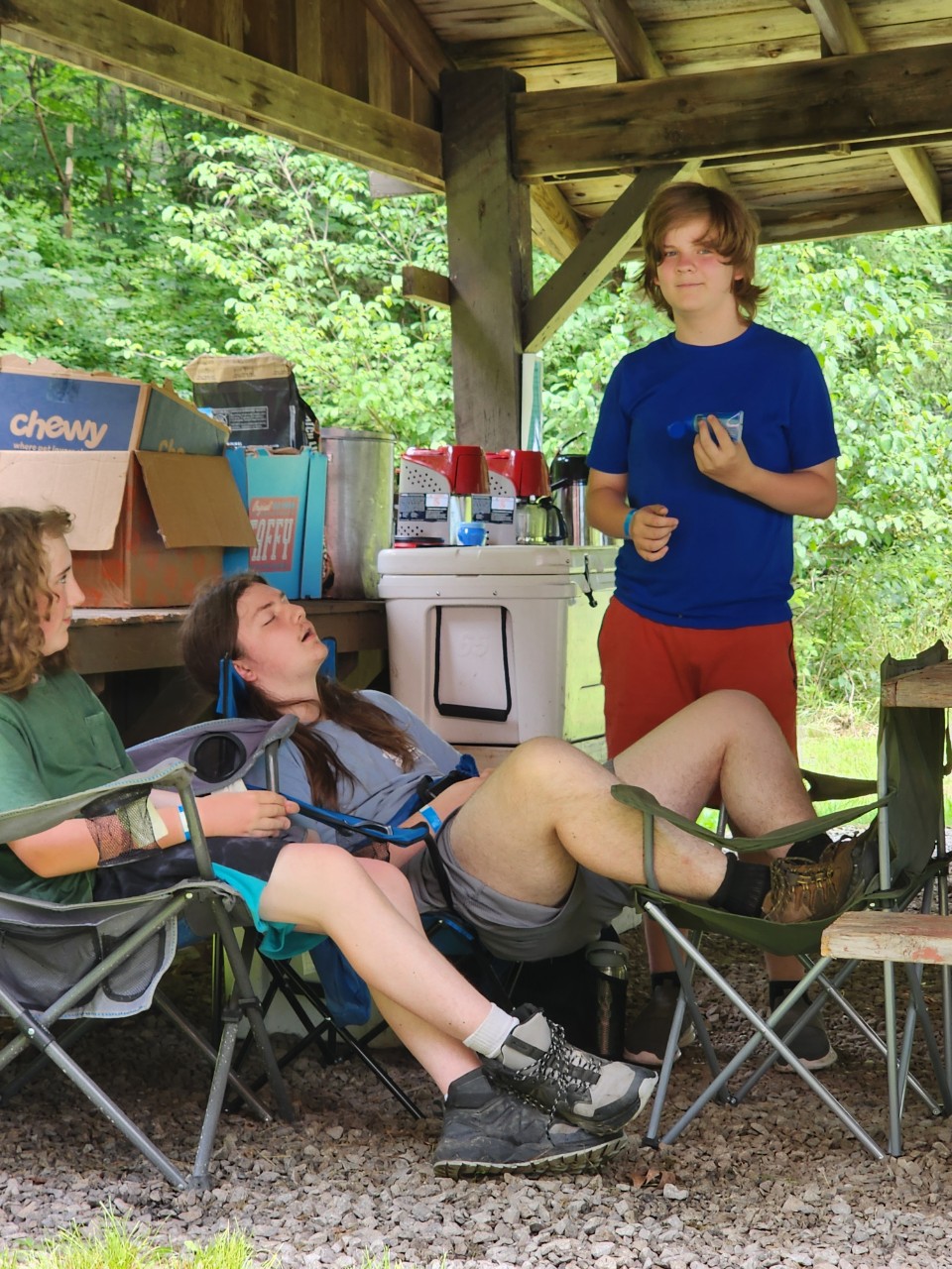 Resting after a long day of Merit Badges