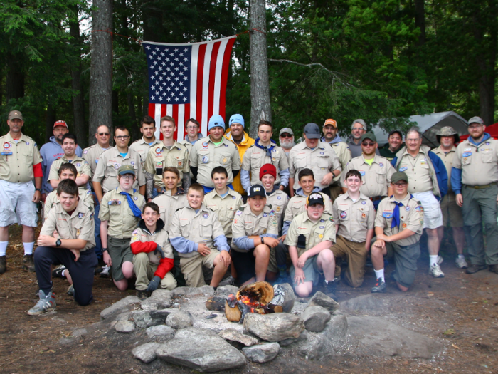 scouts at summer camp